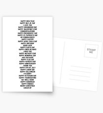 Celebrate Everything | All-Purpose Greeting Card Postcards