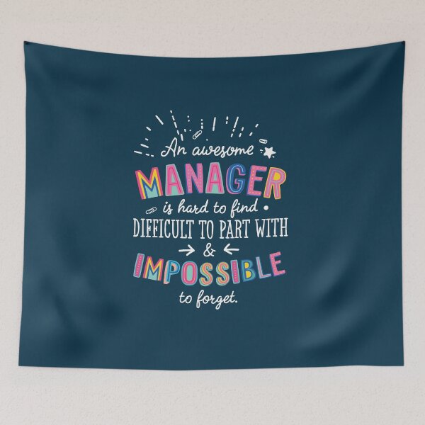 Item preview, An awesome Manager Gift Idea - Impossible to Forget Quote designed and sold by betternotes.