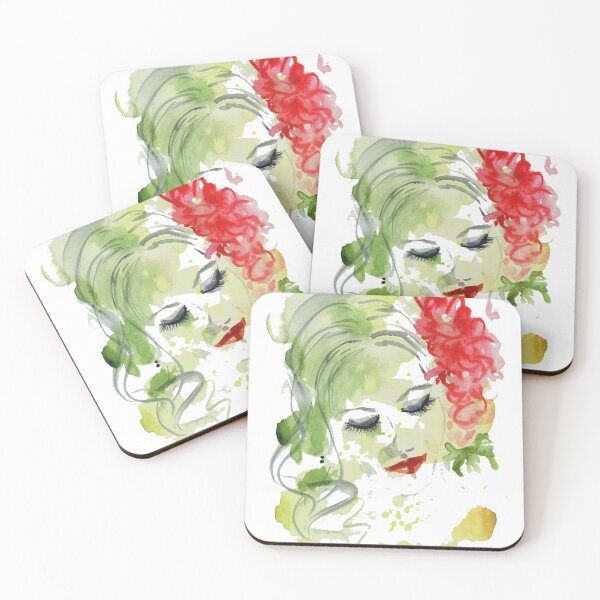 Item preview, Hibiscus Girl Glam Fashion Face  designed and sold by Scarlett Ballantyne  - Beautigurlz Designs.
