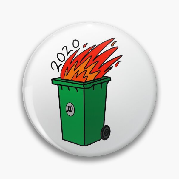 Item preview, 2020 wheelie bin fire designed and sold by HeffDesigns.