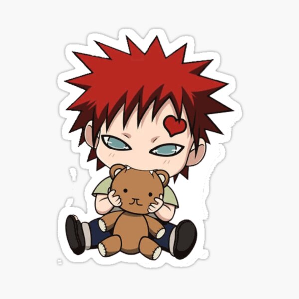 Suna Gaara chibi sand ninja illustration Sticker