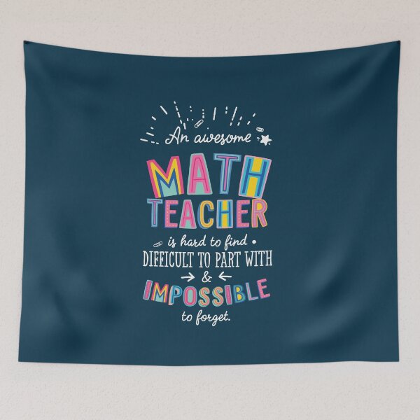 Item preview, An awesome Math Teacher Gift Idea - Impossible to Forget Quote designed and sold by betternotes.