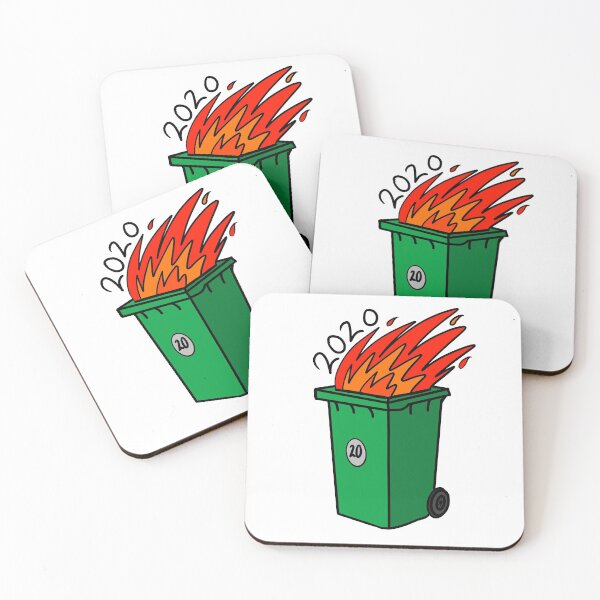 Item preview, 2020 wheelie bin fire designed and sold by HeffDesigns.