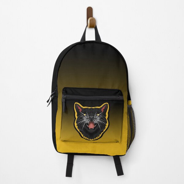 Item preview, Stylised cat meowing ( Black Cat, Amber Eyes ED ) designed and sold by IllustrateLaw.
