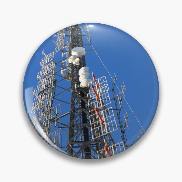 Item preview, power plant with tall masts of communication antennas designed and sold by alessiapenny.