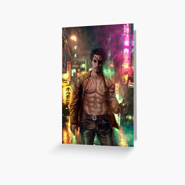 "Majima Goro" Greeting Card by thanatosofnicte Redbubble