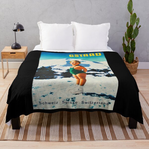 Aperçu de l'œuvre Gstaad poster retro créée et vendue par CorasPosters.