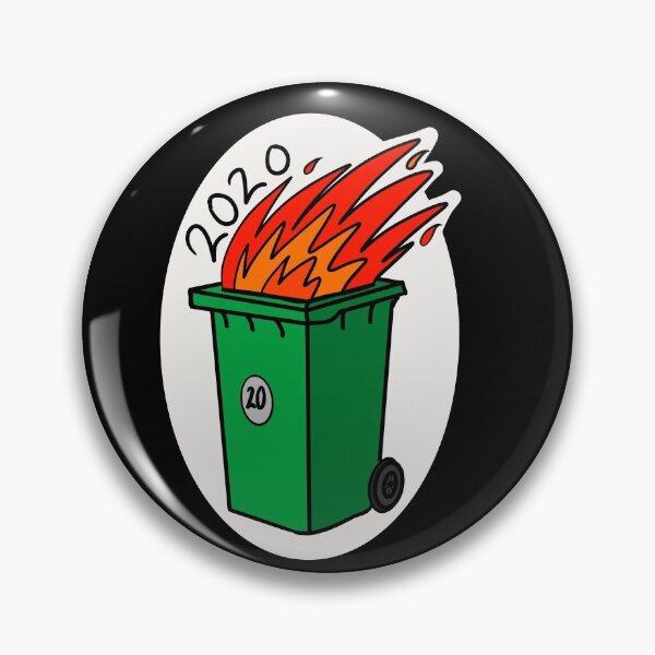 Item preview, 2020  Green wheelie bin fire designed and sold by HeffDesigns.