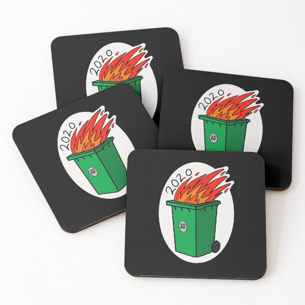 Item preview, 2020  Green wheelie bin fire designed and sold by HeffDesigns.