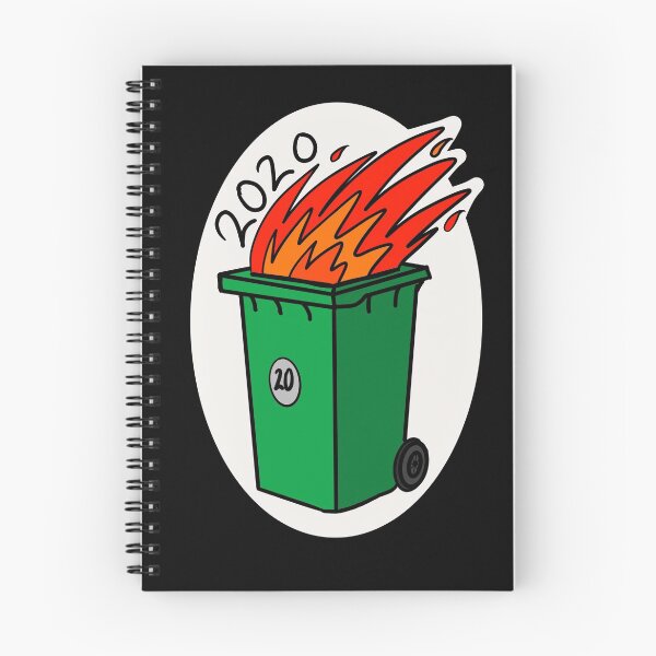 Item preview, 2020  Green wheelie bin fire designed and sold by HeffDesigns.