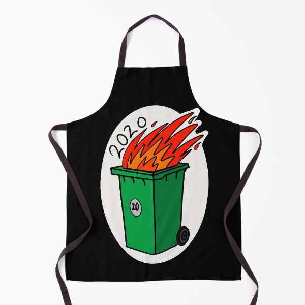 Item preview, 2020 Green wheelie bin fire designed and sold by HeffDesigns.