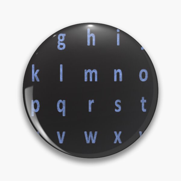 Item preview, complete alphabet - dark blue suede designed and sold by ZiphGames.