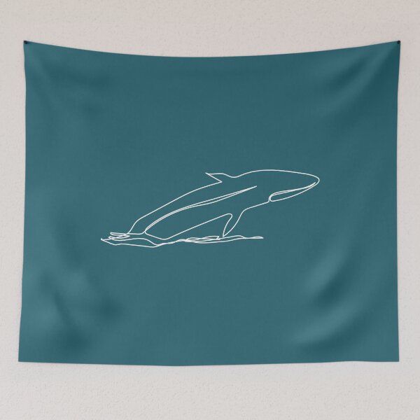 Item preview, Minimalist One Line Drawing Whale designed and sold by CamilleIllus.