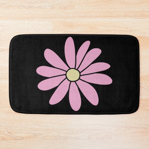 Item preview, Bib Flower in Pastel Pink on Black designed and sold by CottoVerdi.