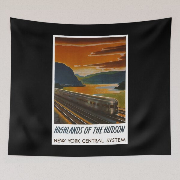 Item preview, Highlands of the Hudson retro poster designed and sold by CorasPosters.