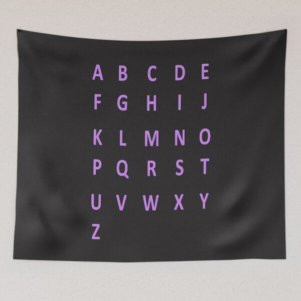 Artikelvorschau, komplettes Alphabet - lila entworfen und verkauft von ZiphGames.