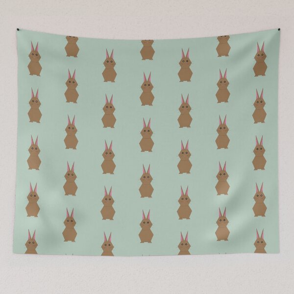 Item preview, Geometric Brown Bunny Pattern designed and sold by Caseymakesart.