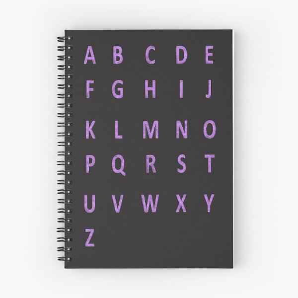 Item preview, complete alphabet - purple suede designed and sold by ZiphGames.