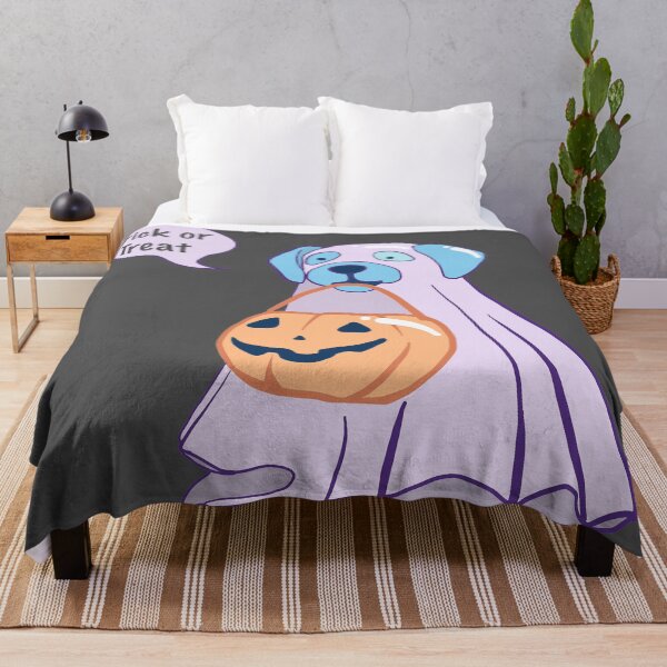 Item preview, Ghost Dog- Trick or Treat? designed and sold by jenartfart.
