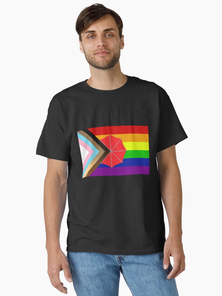 Thumbnail 1 of 7, Classic T-Shirt, inclusive flag designed and sold by ammehoela.