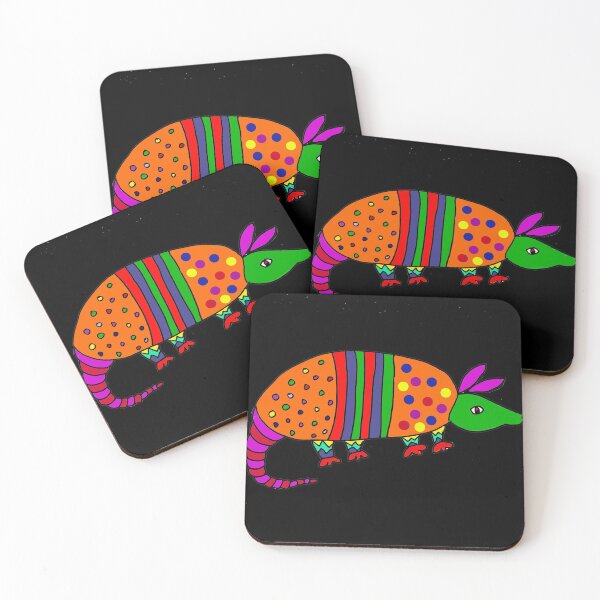 Item preview, Cool Colorful Armadillo Pop art Design designed and sold by Nature's Fancy.