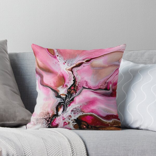 Aperçu de l'œuvre "Lunettes de couleur rose" Peinture abstraite d'art fluide créée et vendue par CrystalCoast.