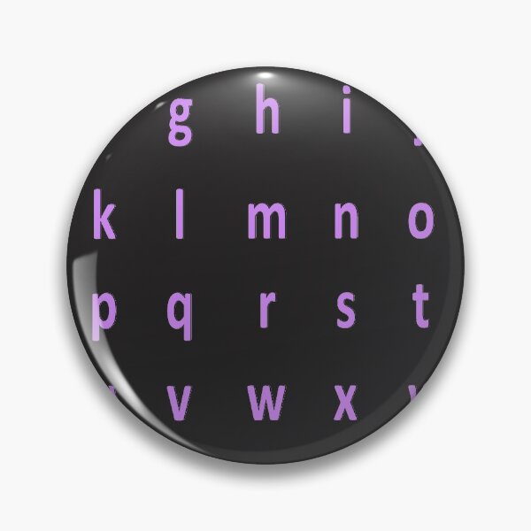 Item preview, complete alphabet - purple designed and sold by ZiphGames.