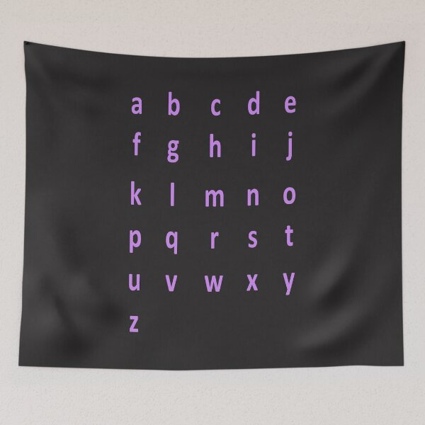 Artikelvorschau, komplettes Alphabet - lila entworfen und verkauft von ZiphGames.