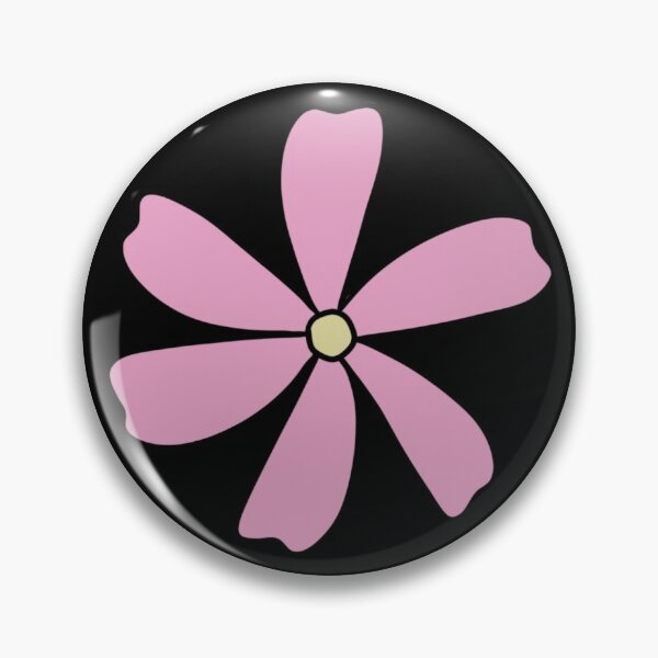 Item preview, Bib Flower in Pastel Pink on Black designed and sold by CottoVerdi.