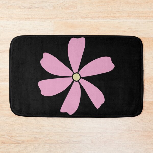 Item preview, Bib Flower in Pastel Pink on Black designed and sold by CottoVerdi.