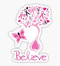 Believe - Breast Cancer Survivor Sticker