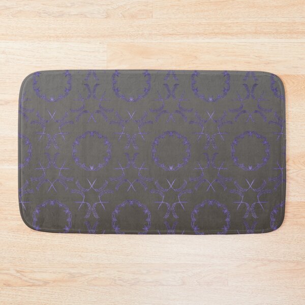 Item preview, Violet circular brocade pattern on a gradient taupe background  designed and sold by PetaJaneHome.