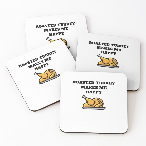 Item preview, Thanksgiving dinner roasted turkey makes me happy designed and sold by Jeangel97.