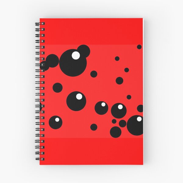 Item preview, Red and Black Bubbles Pattern designed and sold by ImanAli.