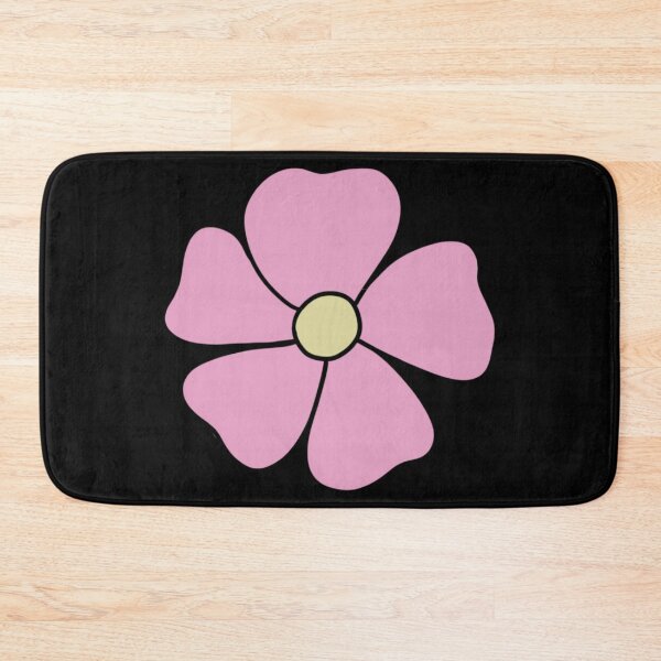 Item preview, Bib Flower in Pastel Pink on Black designed and sold by CottoVerdi.