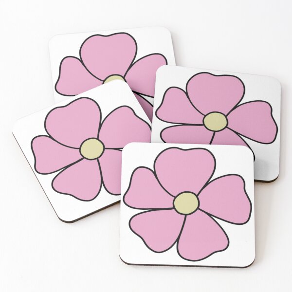Item preview, Bib Flower in Pastel Pink on White designed and sold by CottoVerdi.