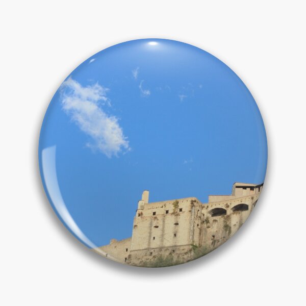 Item preview, view from below towards the massese hill of the malaspina castle in the apuan alps in tuscany designed and sold by alessiapenny.