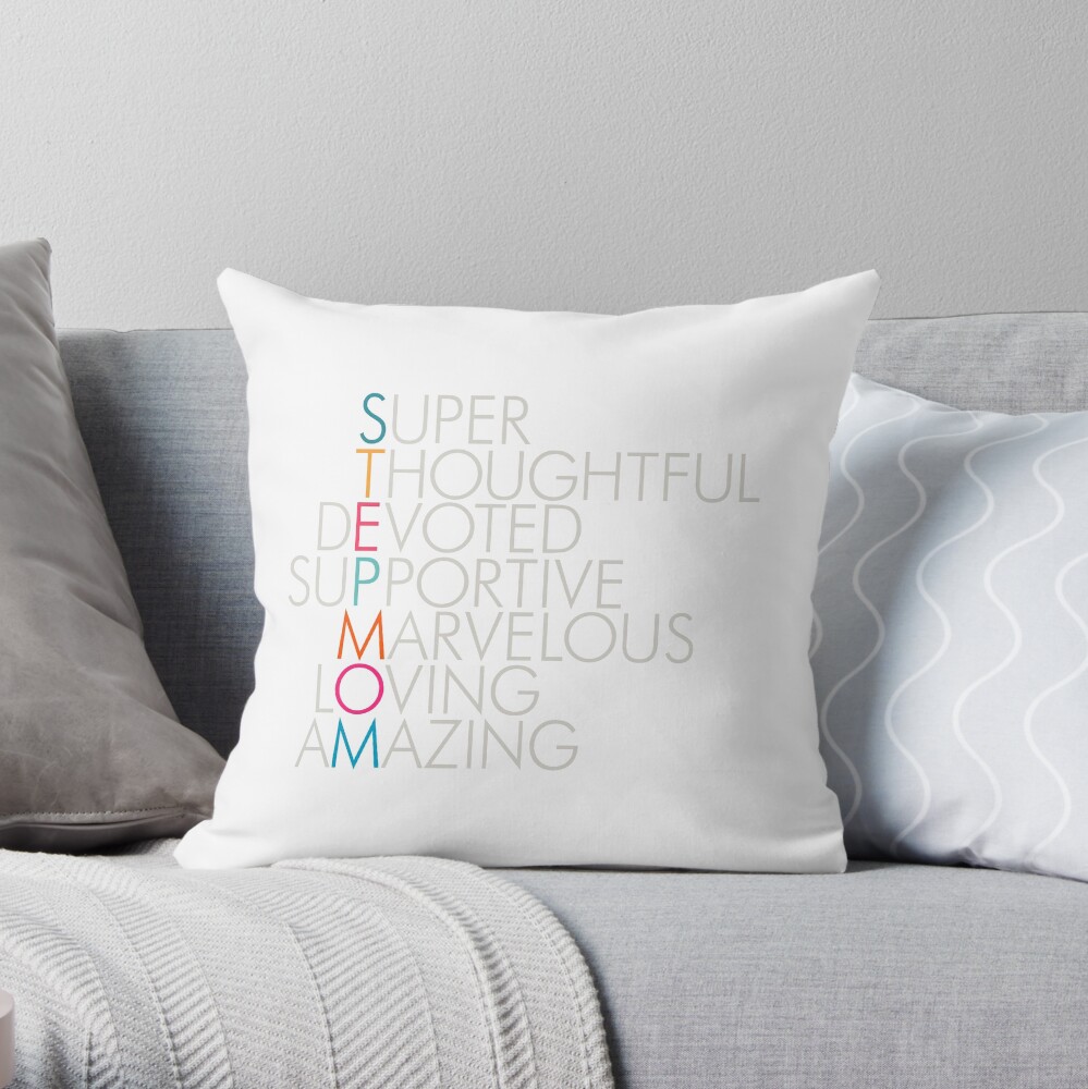 Superlative Stepmom Throw Pillow