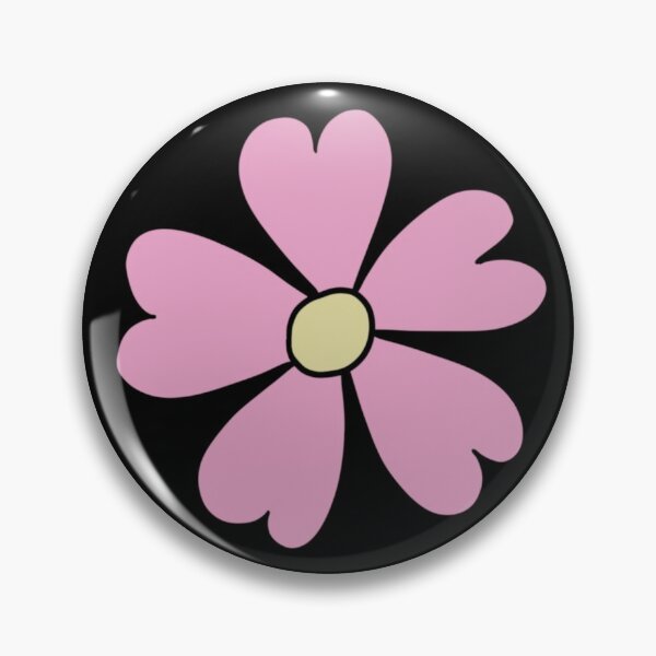 Item preview, Bib Flower in Pastel Pink on Black designed and sold by CottoVerdi.