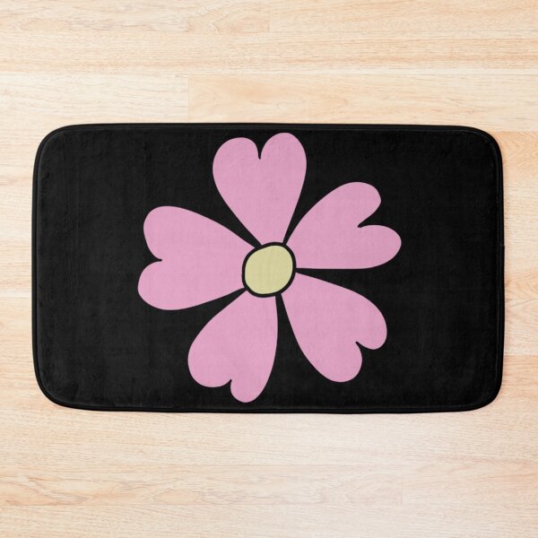 Item preview, Bib Flower in Pastel Pink on Black designed and sold by CottoVerdi.