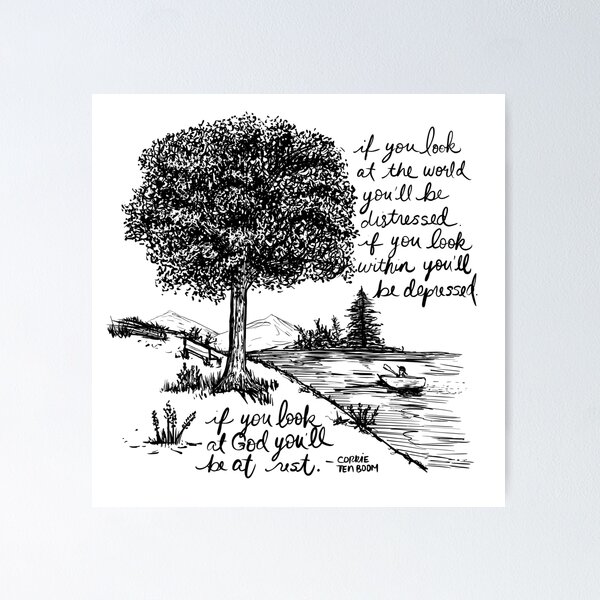 Item preview, Be At Rest, Quote by Corrie Ten Boom designed and sold by DigitalCris.
