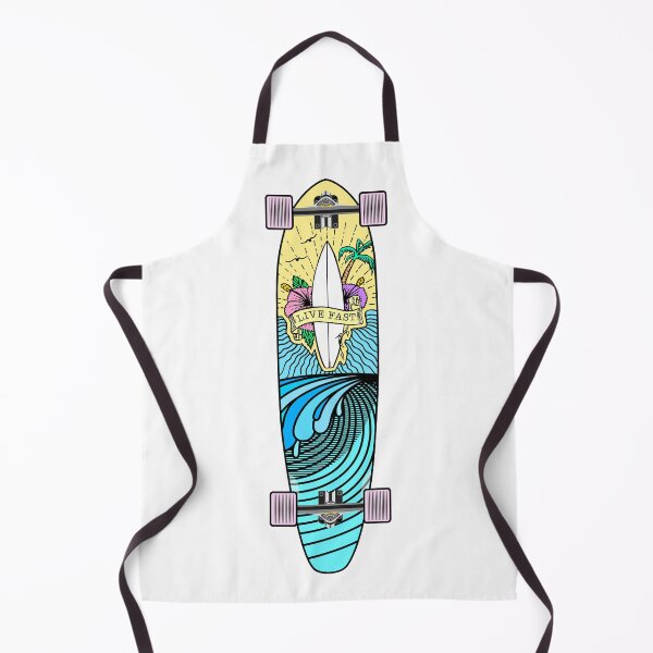 Item preview, Longboard Skateboard Live Fast designed and sold by Fangpunk.