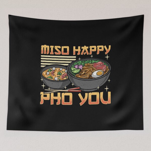 Item preview, Funny Miso Happy Pho You Miso Soup Pun designed and sold by perfectpresents.
