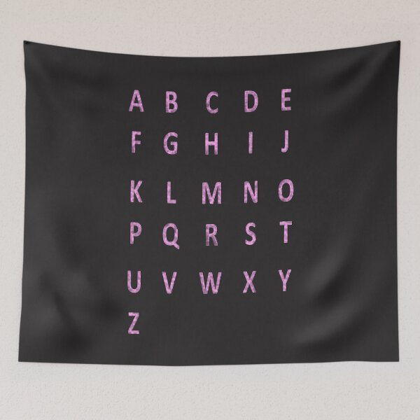 Artikelvorschau, komplettes Alphabet - pink entworfen und verkauft von ZiphGames.
