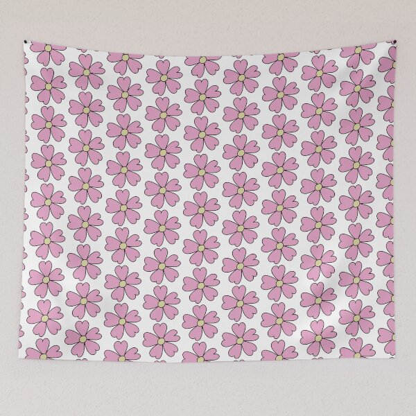 Item preview, Bib Flower in Pastel Pink on White designed and sold by CottoVerdi.