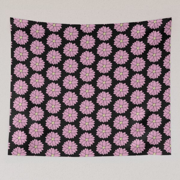 Item preview, Bib Flower in Pastel Pink on Black designed and sold by CottoVerdi.