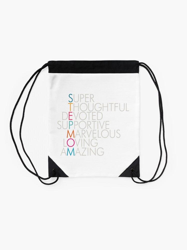 Alternate view of Superlative Stepmom Drawstring Bag