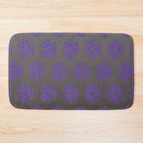 Item preview, Small violet floral pattern on a gradient taupe background  designed and sold by PetaJaneHome.