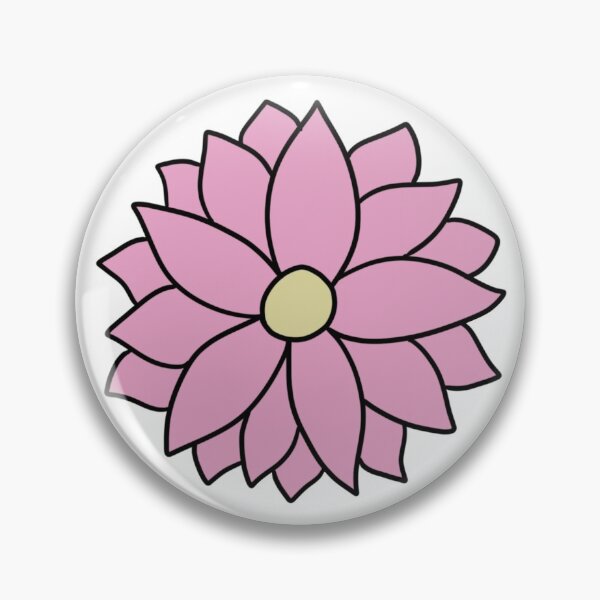 Item preview, Bib Flower in Pastel Pink on White designed and sold by CottoVerdi.