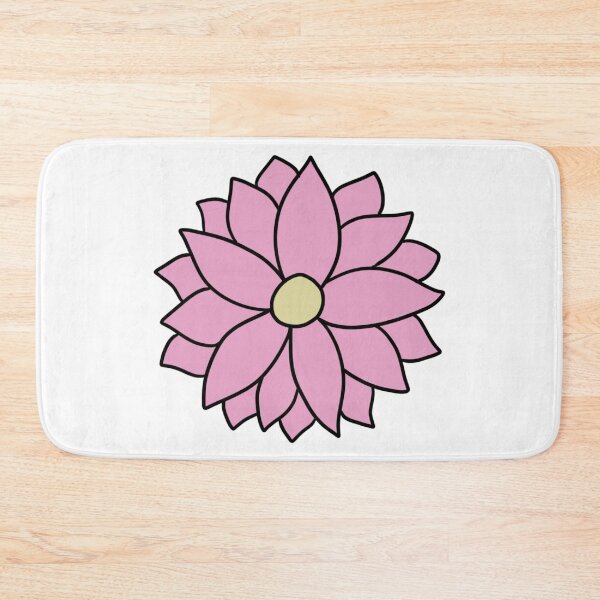 Item preview, Bib Flower in Pastel Pink on White designed and sold by CottoVerdi.